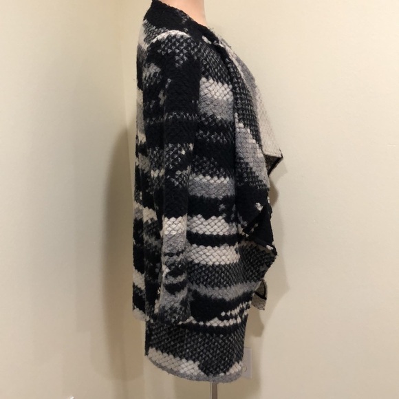 Anthropologie Guest Editor Jacket Size Small Black Abstract Pattern - Picture 3 of 12